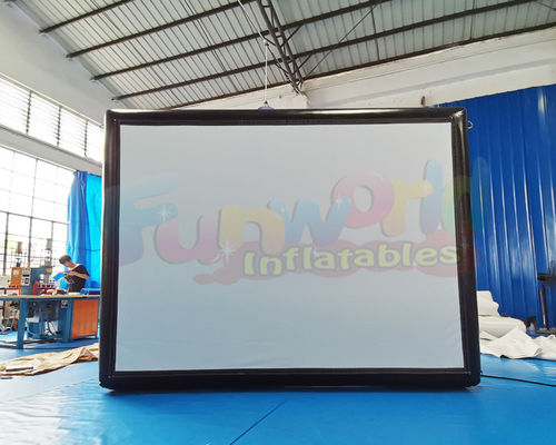 Cinema Projection Show Air Inflatable Movie Screen For Advertising