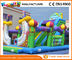 Fun City Giant Amusement Park Commercial Bouncy Castles 0.55 MM PVC Tarpaulin