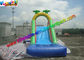 Customized Palm Tree Inflatable Water Slide Pool , Swimming Pool Slide With PVC